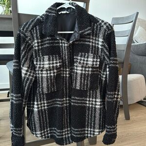 Beach Lunch Lounge Women’s Plaid Shacket, Size S